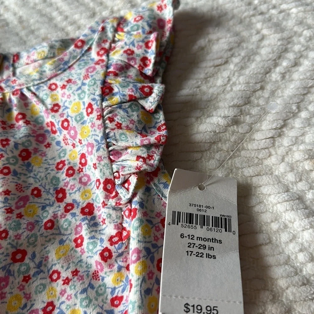 Baby Gap Floral Romper NWT 6-12 Months